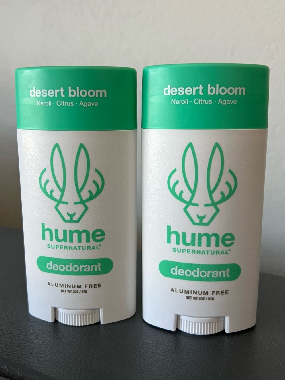Lot of 2 - Hume Supernatural Deodorant Stick - Desert Bloom - 2oz